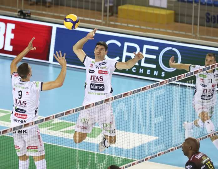Podrascain in attacco - Photo Credit: Itas Trentino Official Website