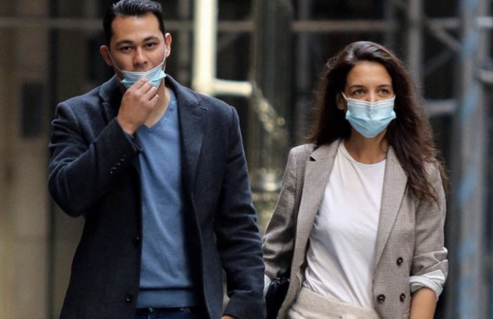 Katie Holmes ed Emilio Vitolo a Central park