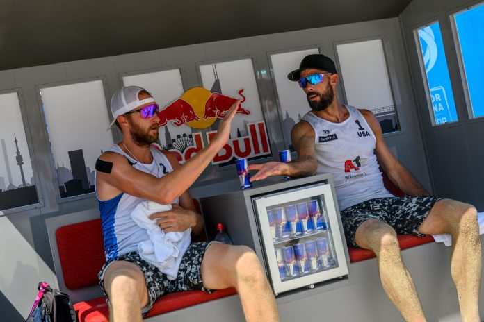 Reid Priddy e Theo Brunner a Vienna nel 2019 - photo credit: FIVB