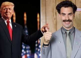 Trump attacca Borat: “Per me è un viscido” Trump e Sasha Baron Cohen - Photo Credits: Everyeye Cinema
