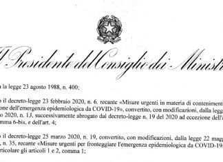 Nuovo DPCM: ecco il testo ufficiale del decreto Covid del 24 ottobre 2020