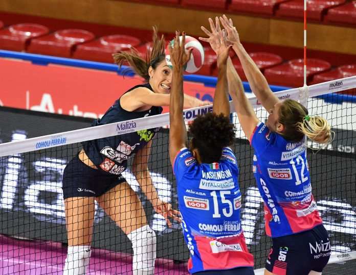 Muro Novara - Photo Credit: Foto F. Galbiati/Lega Volley Femminile Official Website