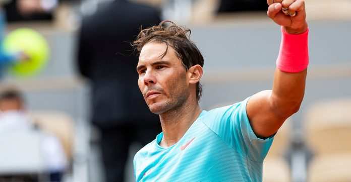 Rafa Nadal oggi agli ottavi di finale di Parigi Bercy contro Jordan Thompson, credits Kasenkopf, Tennis Photo Network