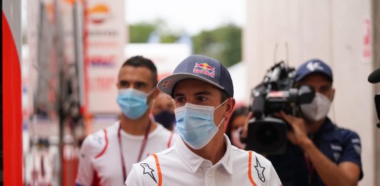 Infortunio di Marc Marquez