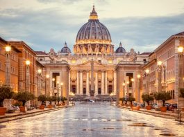 La consacrazione della basilica di San Pietro e il centro della cristianità basilica di San Pietro, fonte siviaggia.it