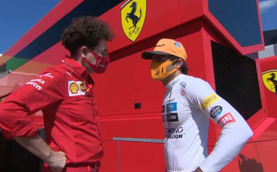 Binotto Sainz Ferrari test