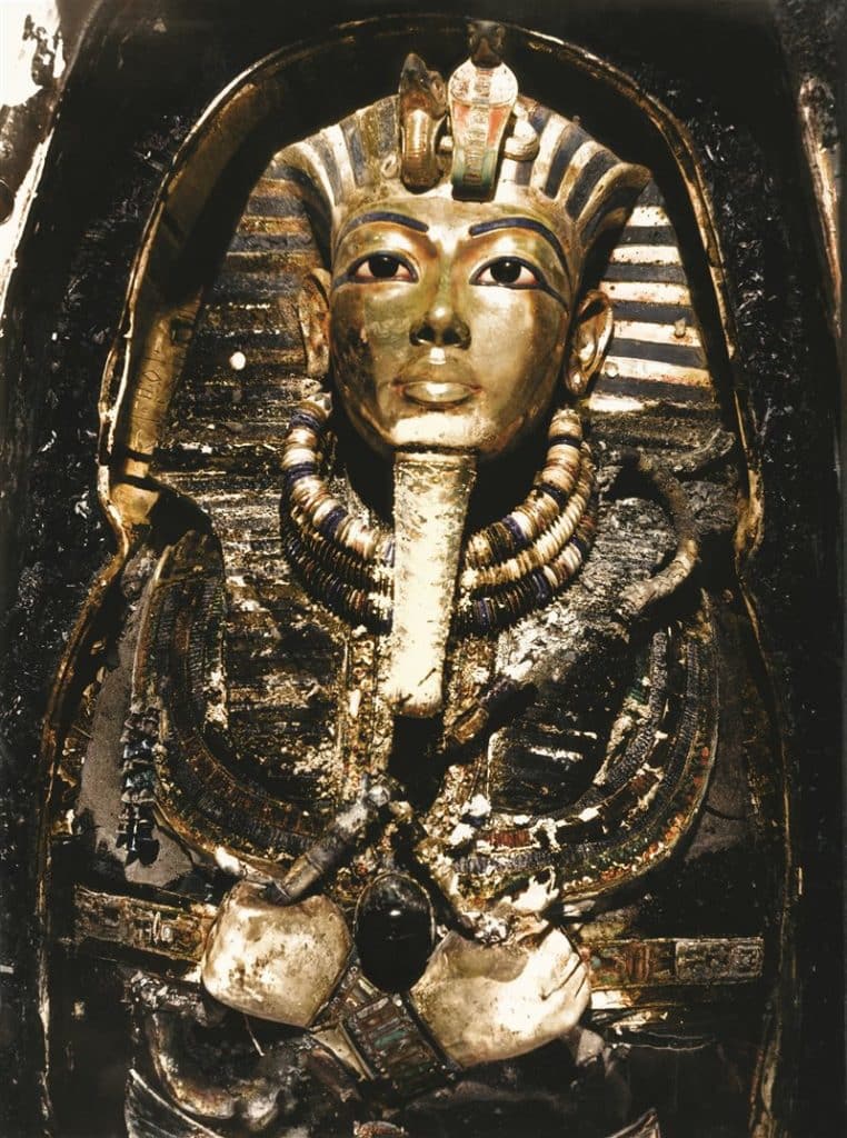 Maschera d'oro dalla Tomba di Tutankhamon. Photo credits: web.