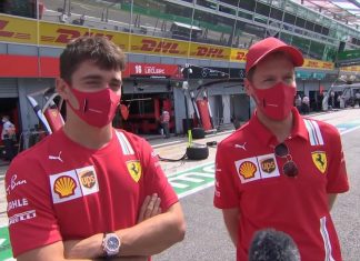 Vettel: “Leclerc tira fuori il massimo dalla Ferrari” Vettel Leclerc Ferrari