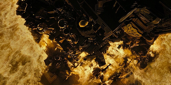La Stanza delle Necessità in fiamme © portkey.it
Harry Potter e i Doni della Morte - Parte II