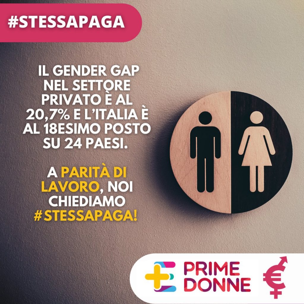 #StessaPaga - Photo Credits: Prime Donne [Twitter]