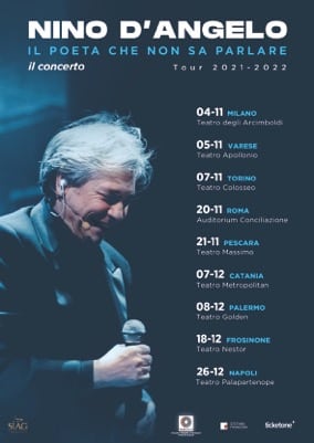 Nino D'Angelo, scaletta del tour 2021-22 - ph: Daniele Mignardi Promopressagency