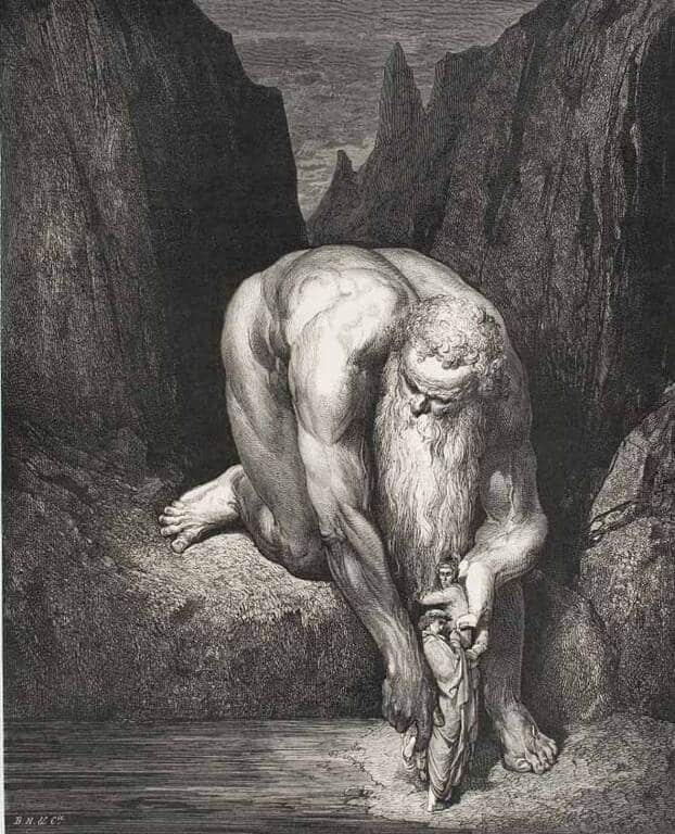 Gustave Doré, Anteo. PhotoCredit: Ravennanotizie.it.