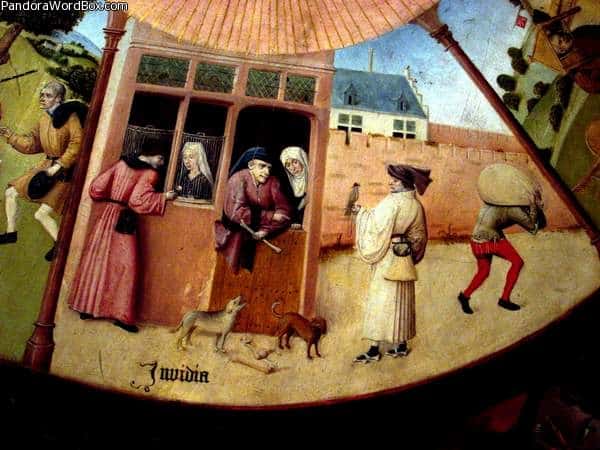 Hieronymus Bosch, I sette vizi capitali (invidia) - Photo Credits: alamy.it