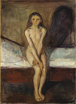 Edvard Munch, Pubertà. Photo credits: Laurafanti- WordPress.com