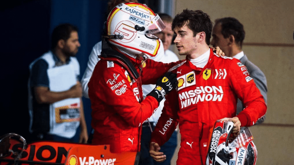 sebastian vettel e charles leclerc gp bahrain 2019