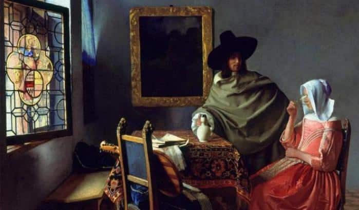 Jan Vermeer, Il bicchiere di vino. Photo credits: Globalist.it