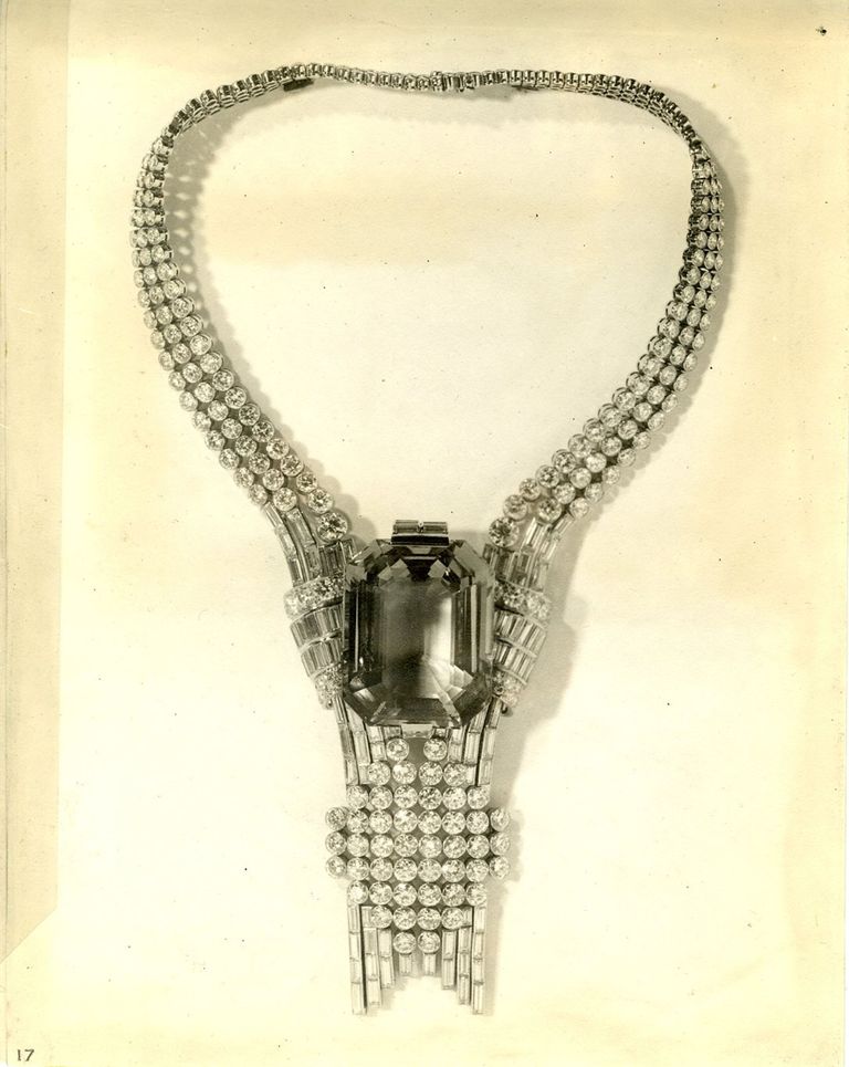 Collana con acquamarina e diamanti, EXPO 1939 - Credits Tiffany & Co.