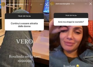 Elettra Lamborghini, dichiarata bisessuale, è attratta da Rosalinda
