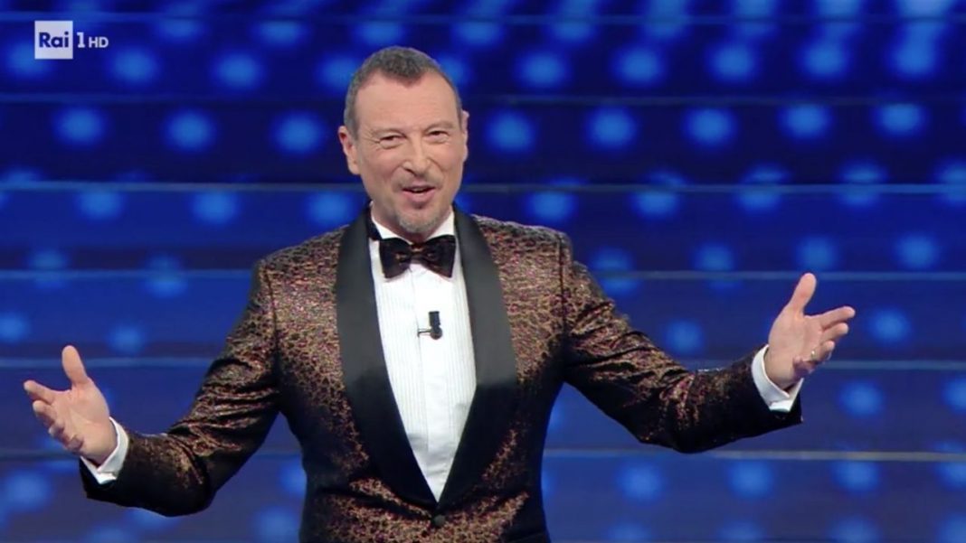 sanremo 2021: amadeus su RTL 102.5 ha aggiornato i radioascoltatori sulla kermesse - Photo Credit: immagine rai