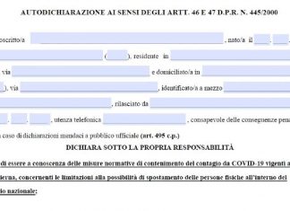 Arriva la nuova autocertificazione: ecco quando è necessaria ed il modulo da scaricare