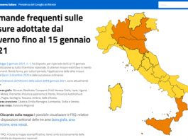 Tre Regioni in Zona Rossa, sei in Zona Gialla, il resto dell’Italia in Zona Arancione: ecco quali