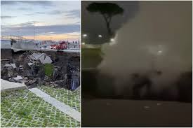 Napoli, esplosione all’Ospedale del Mare: si apre una voragine nel parcheggio