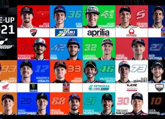 MotoGP 2021, prime apparizioni con i nuovi colori motogp-2021-line-up