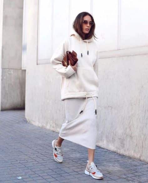 Winter look total Bianco- Credits: Pinterest