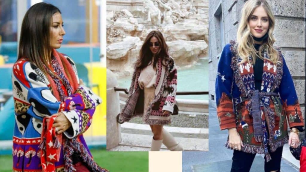 Tutte pazze per il cardigan Azteco - credit: gossip e tv