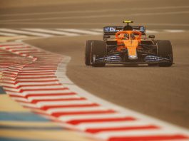 Norris, che spavento: a muro con la McLaren, è dolorante al polso F1 test Bahrain 2021