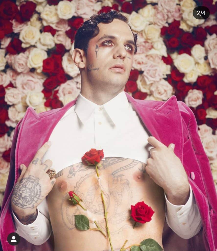Achille Lauro Sanremo 2021. Photo credits: Instagram achilleidol