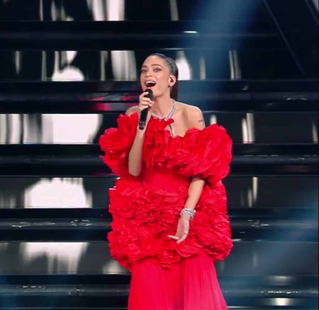 Elodie quarto look - Credits: Rai