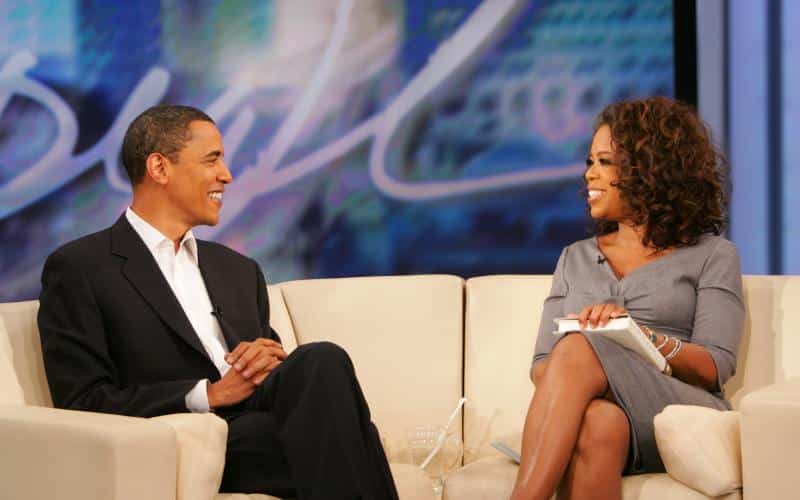 Nella foto Oprah Winfrey e l'ex presidente Barack Obama  photo credit: robadadonne.it