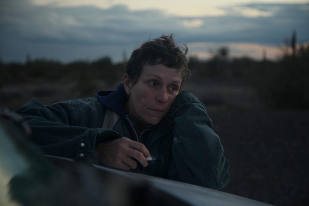 Frances McDormand in una scena del film Nomadland - Photo Credits: Ufficio Stampa Cristiana Caimmi