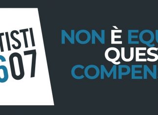 Mascoli, Marcorè e Calabresi per Artisti 7607: “Non è equo questo compenso” 7607 Non è equo questo compenso - Photo Credits: Artisti 7607
