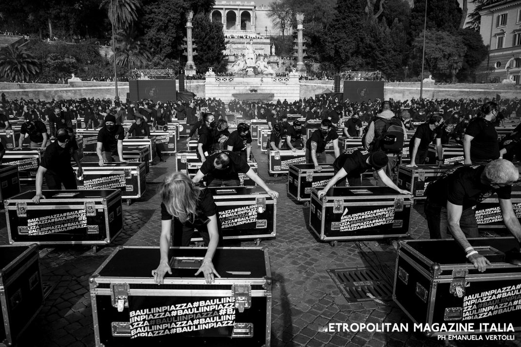 Bauli in Piazza del popolo - Ph © Emanuela Vertolli