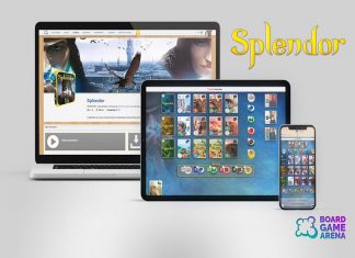 Asmodee annuncia l’uscita di Splendor su BoardGameArena splendor