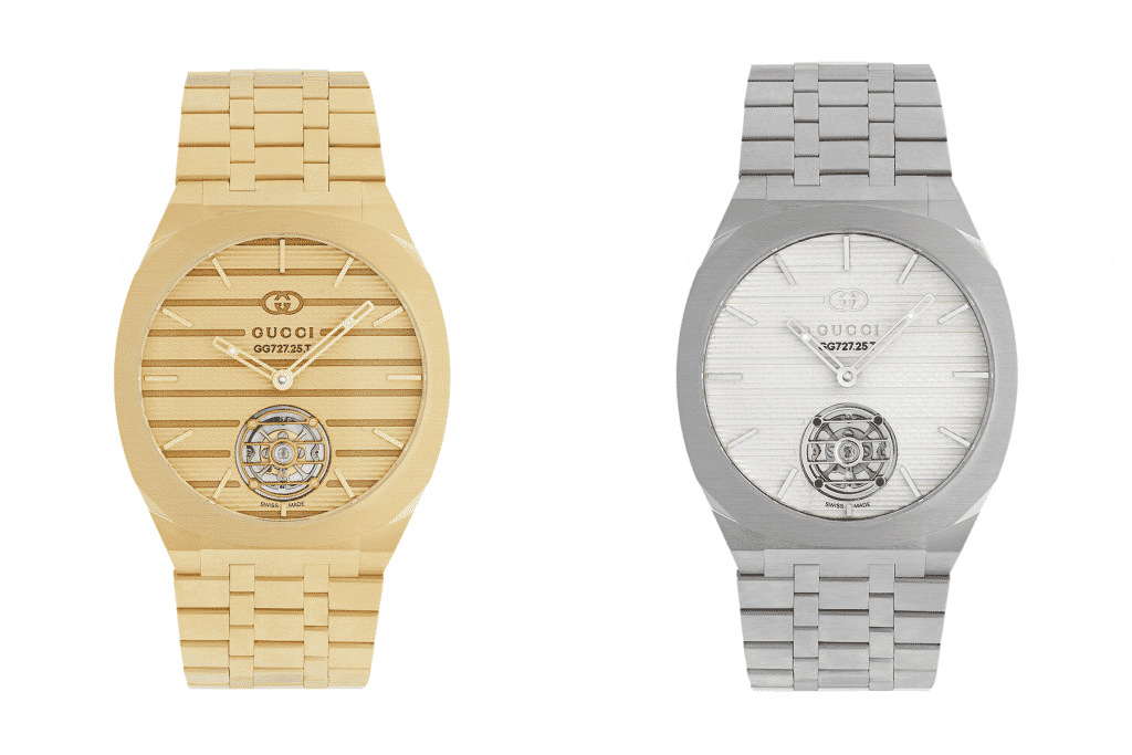 Una delle linee di alta orologeria Gucci - credit: outpump