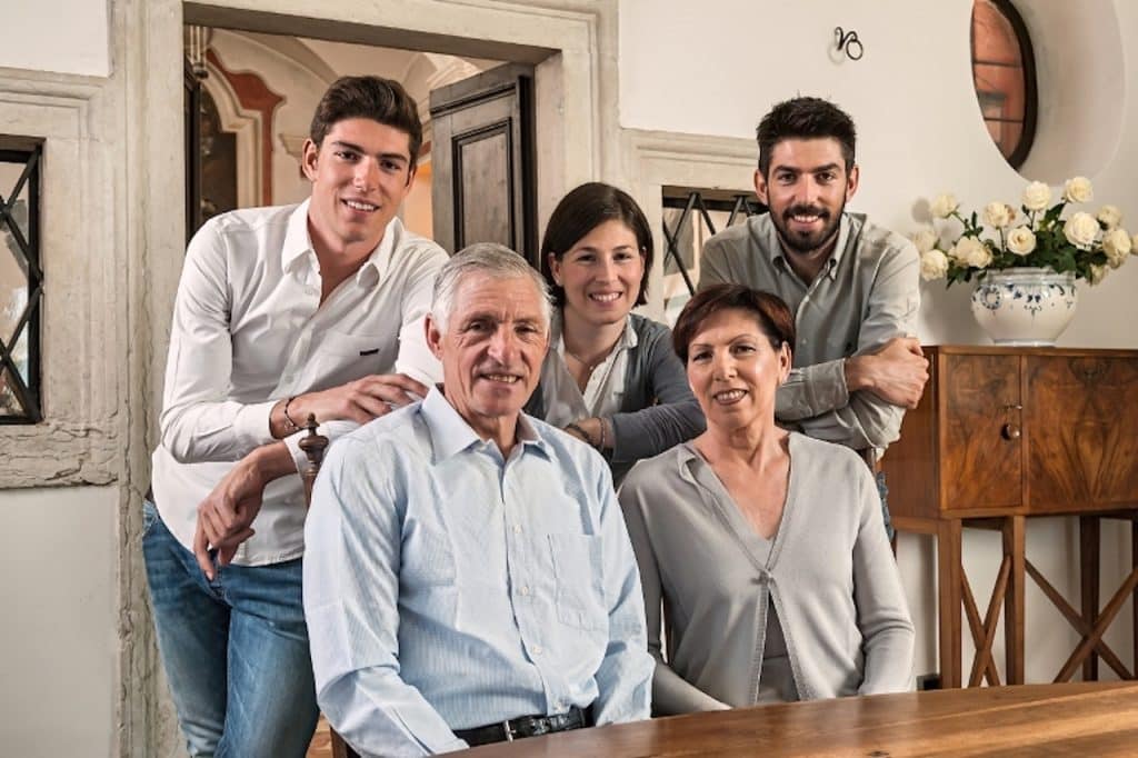 Francesco Moser e la sua famiglia - credit: la voce del trentino