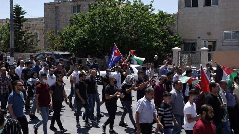 Bandiera cubana in palestina