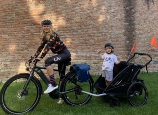 Camilla Cassandro: 550 km in bici con suo figlio, per aiutare i bambini con problemi oncologici