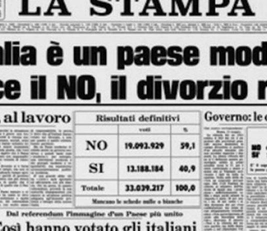 La legge sul divorzio e il referendum abrogativo del 1974 legge sul divorzio, fonte tempostretto.it