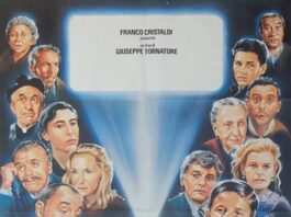 “Nuovo Cinema Paradiso” stasera in tv, Tornatore e la locandina nel cinema di Messina