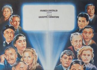 “Nuovo Cinema Paradiso” stasera in tv, Tornatore e la locandina nel cinema di Messina
