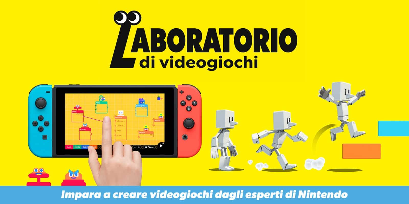 Laboratorio di videogiochi, recensione: crea il tuo gioco su Nintendo Switch Laboratorio di Videogiochi Photo credit: web