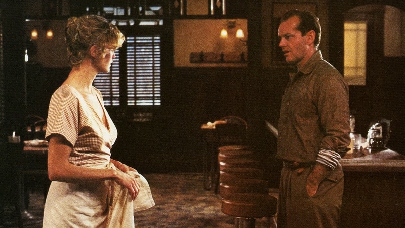 Jack Nicholson e Jessica Lange ne "Il postino suona sempre due volte" - Photo Credits: sentieri selvaggi.it