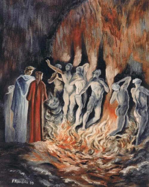 canto 25 del purgatorio- credits: divinacommedia-alighieri.blogspot.com