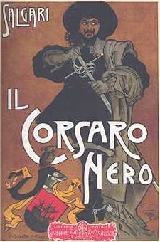 Il Corsaro Nero (1898), 3ª edizione, 1904, illustrazione di Alberto della Valle