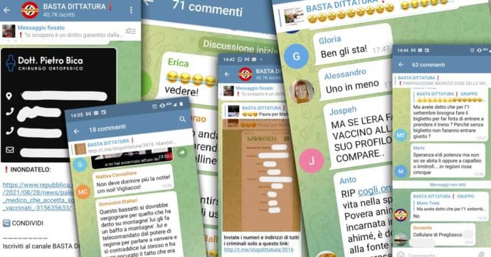 “Bombardiamo Palazzo Chigi”, centralini, mail e nomi della presidenza del Consiglio nella chat dei no vax