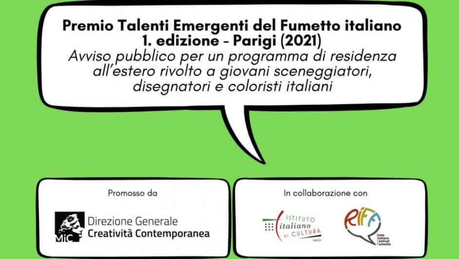Premio Talenti Emergenti del Fumetto Italiano premio talenti emergenti fumetto italiano - Photo Credits:Direzione Generale Creatività Contemporanea